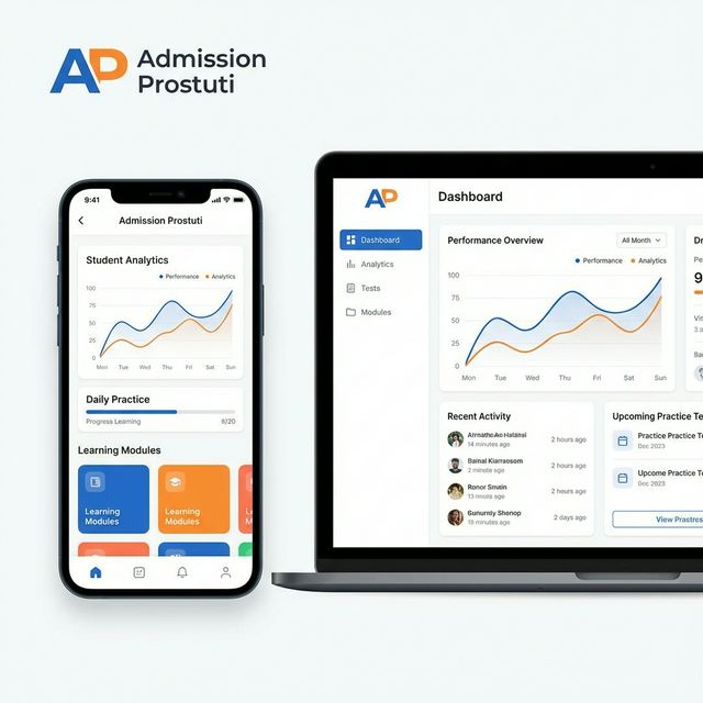 Admission Prostuti app mockup